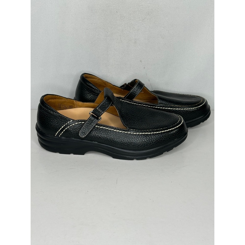 Dr Comfort Lulu Black Leather Mary Jane Shoes Y2K Women 10 XW Extra Wide